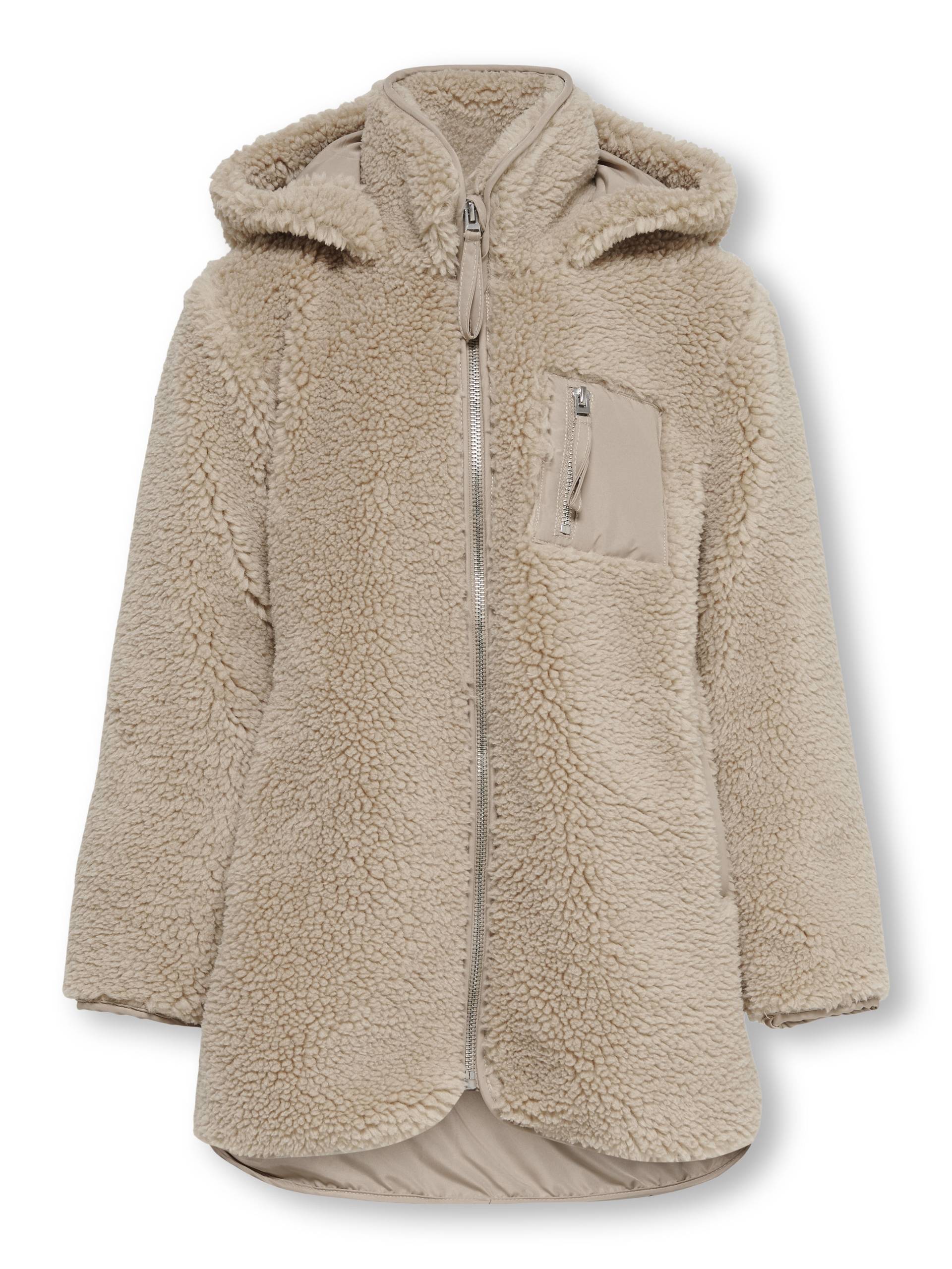 KIDS ONLY - KOGSASCHA LIFE SHERPA HOOD JACKET CP OTW cuban sand - Gr. - 146 von KIDS ONLY