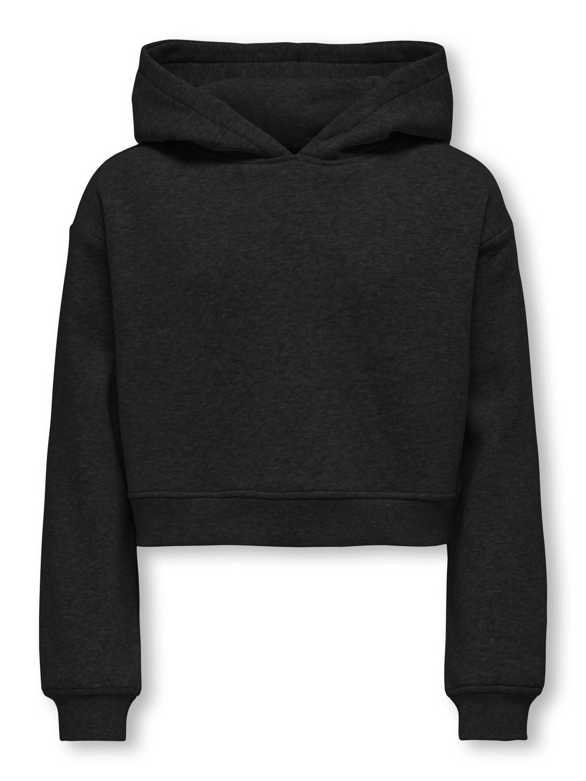 KIDS ONLY - KOGSWEAT L/S HOODIE SHORT SWT NOOS black von KIDS ONLY