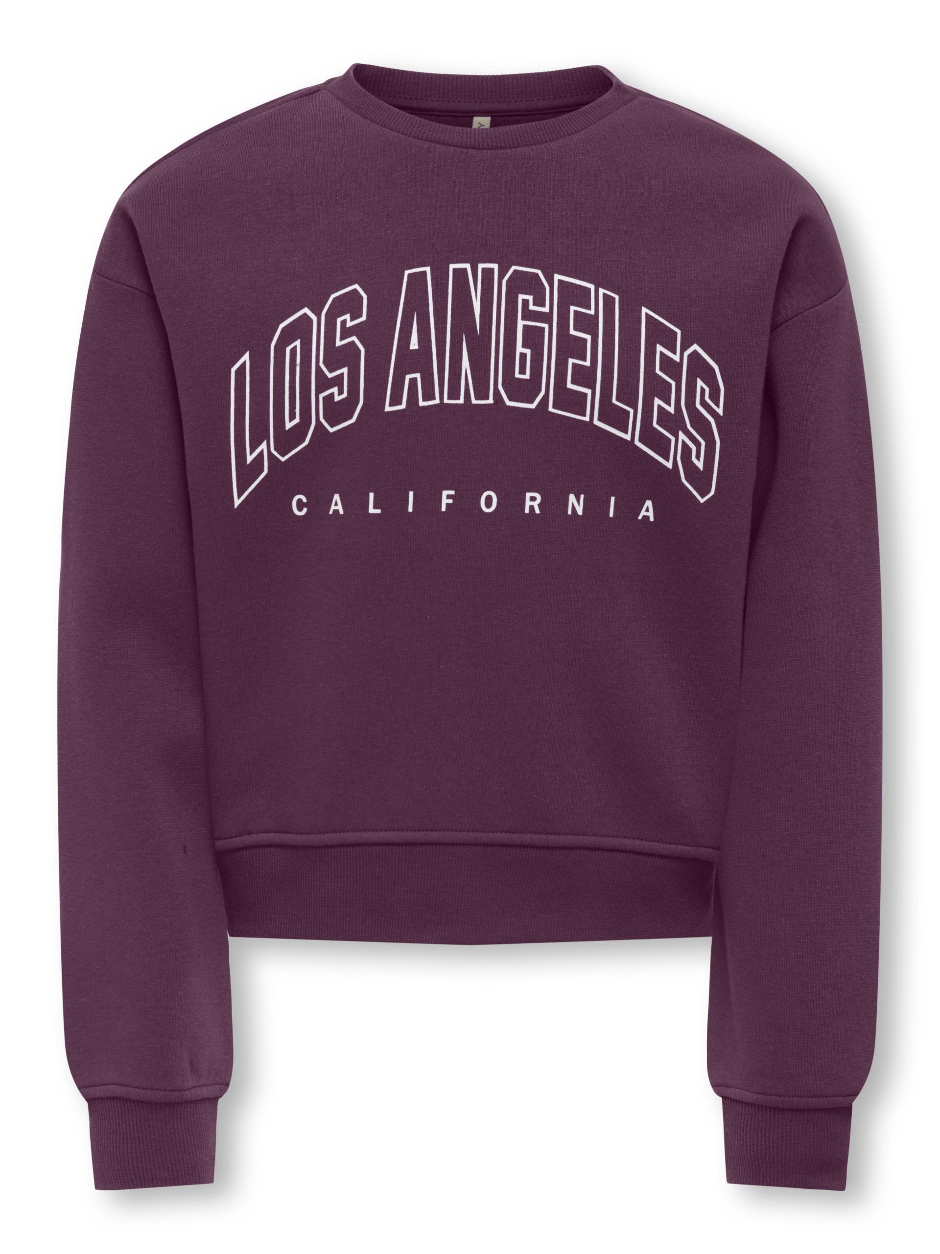 KIDS ONLY - KOGSWEAT LS CREW OVZ STAT SWT NOOS mauve wine von KIDS ONLY