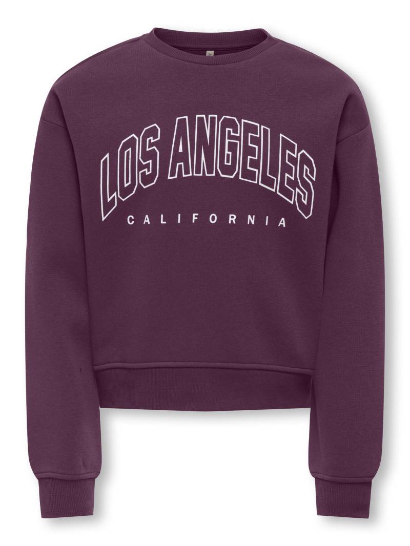 KIDS ONLY - KOGSWEAT LS CREW OVZ STAT SWT NOOS mauve wine von KIDS ONLY