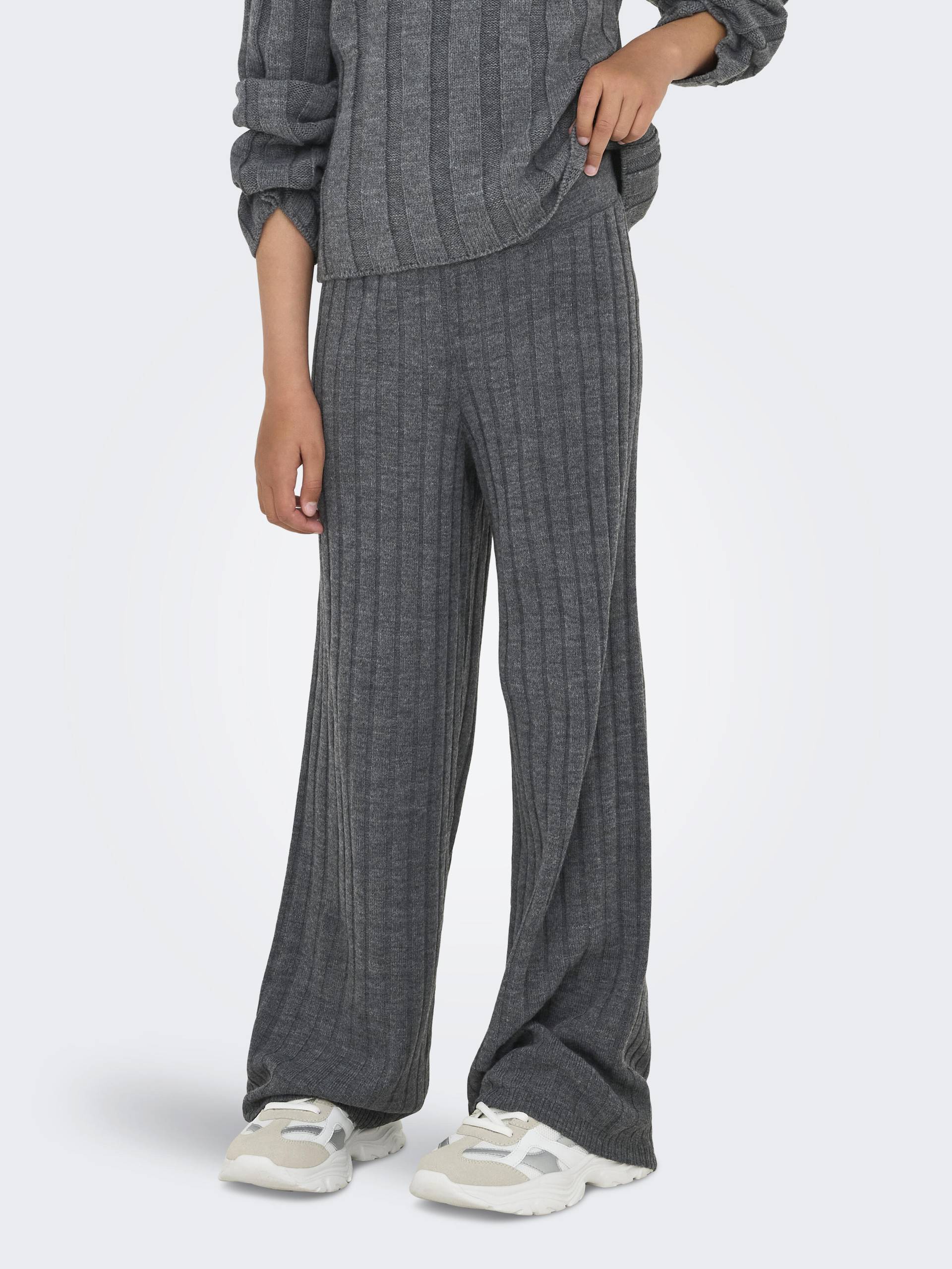 KIDS ONLY - KOGTESSA PANT KNT dark grey melange von KIDS ONLY