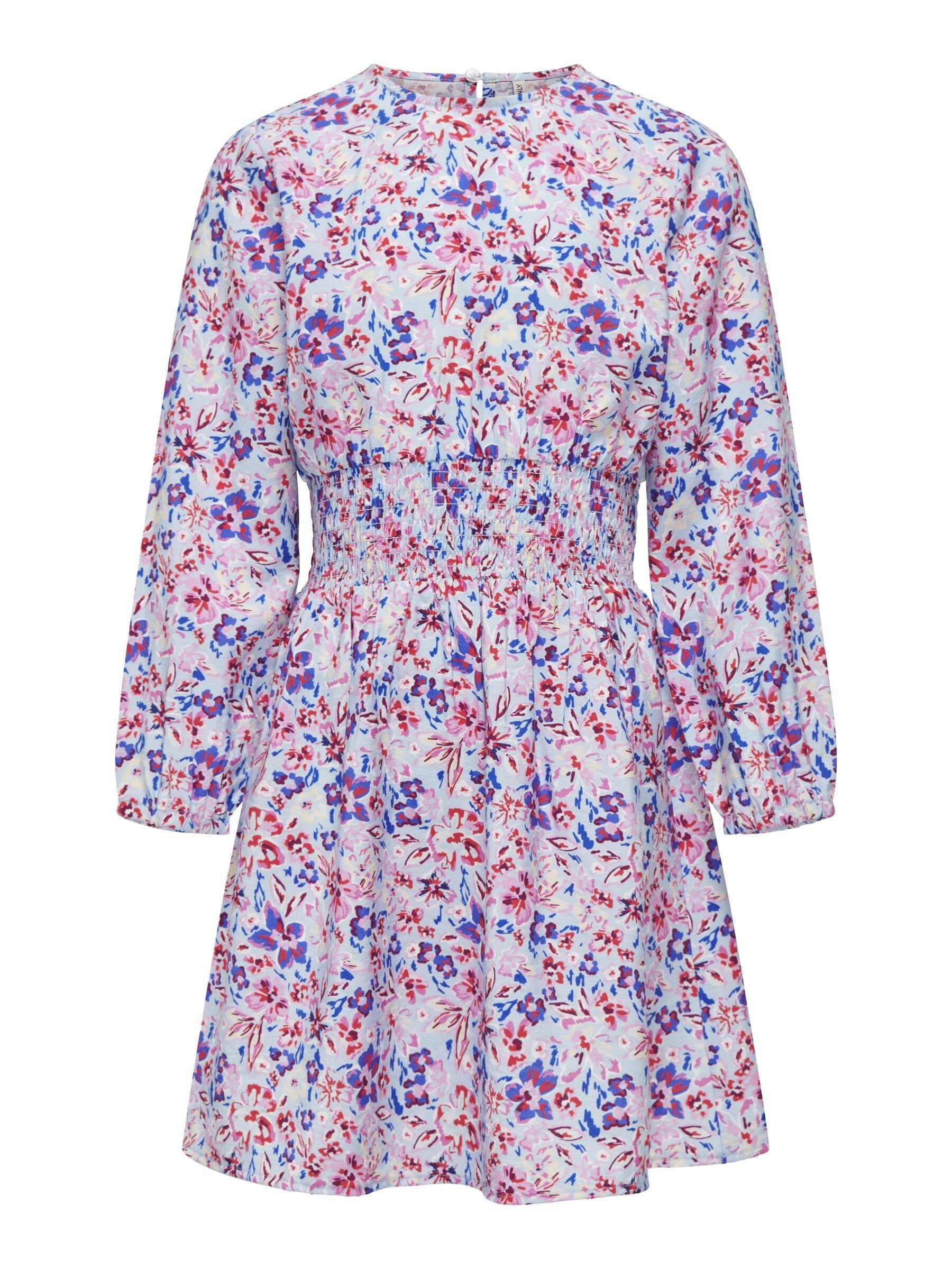 KIDS ONLY - KOGVENEDA L/S O-NECK SHORT DRESS PTM clear sky - Gr. - 164 von KIDS ONLY