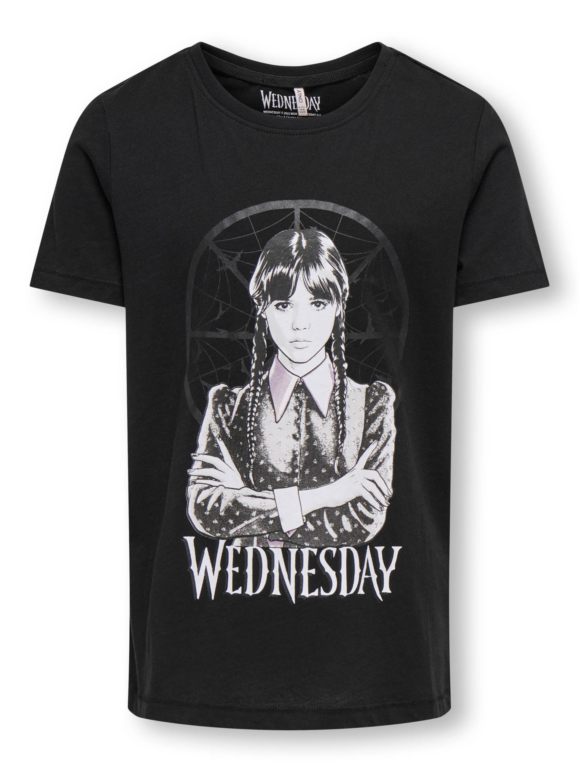 KIDS ONLY - KOGWEDNESDAY LIFE SS LICENS TOP BOX JRS black von KIDS ONLY
