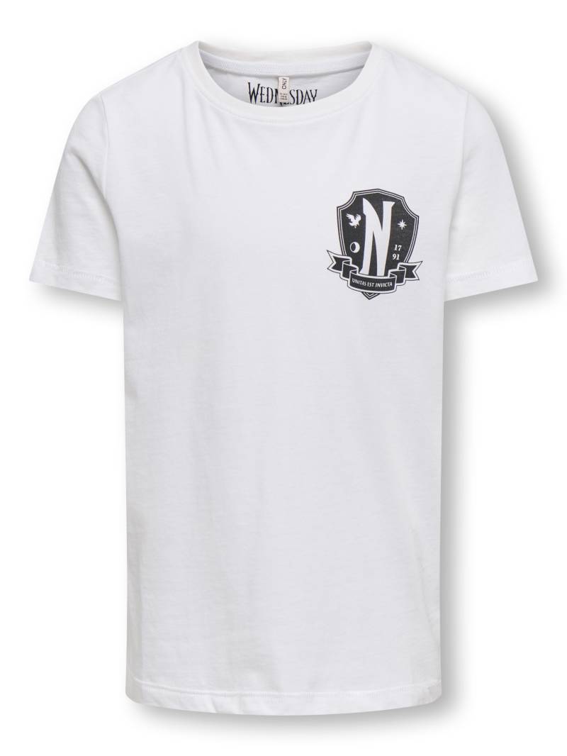 KIDS ONLY - KOGWEDNESDAY LIFE SS LICENS TOP BOX JRS bright white von KIDS ONLY