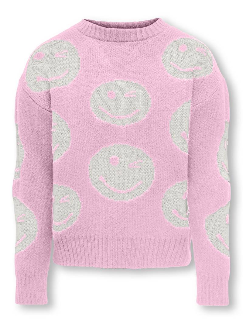KIDS ONLY - KOGWINK L/S O-NECK KNT pink lady von KIDS ONLY
