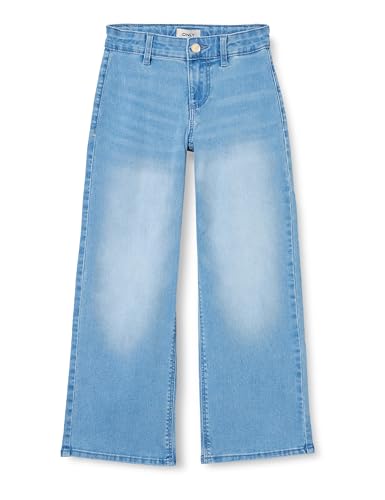 KIDS ONLY Mädchen Kogsylvie Clean Wide Leg Lb DNM PIM Noos Jeanshose, Light Blue Denim, 134 EU von Bhgytec