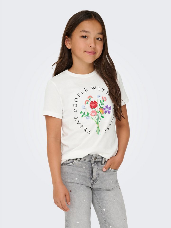 KIDS ONLY T-Shirt KOGEMMA REG S/S FLOWER TOP BOX JRS von KIDS ONLY