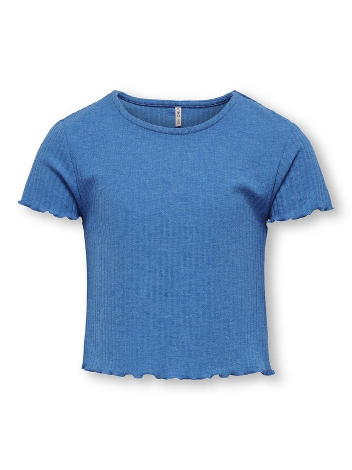 KIDS ONLY T-Shirt KOGNELLA S/S O-NECK TOP NOOS JRS mit süßer Wellenkante von KIDS ONLY