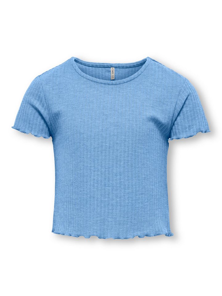KIDS ONLY T-Shirt KOGNELLA S/S O-NECK TOP NOOS JRS mit süßer Wellenkante von KIDS ONLY