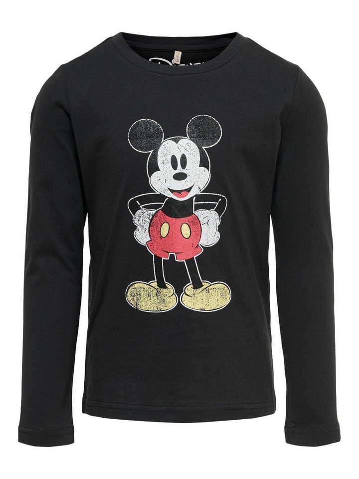 KIDS ONLY Longsleeve Kids Only Mädchen Longsleeve Mickey/Minnie Mouse" (1-tlg) aus reiner Baumwolle, mit Frontprint" von KIDS ONLY