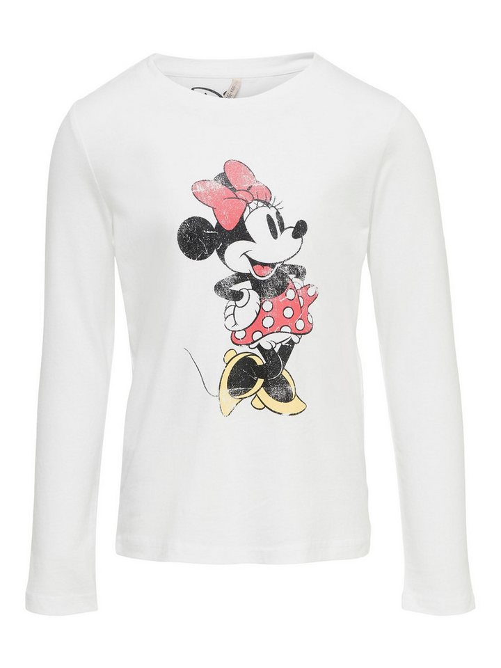 KIDS ONLY Longsleeve Kids Only Mädchen Longsleeve Mickey/Minnie Mouse" (1-tlg) aus reiner Baumwolle, mit Frontprint" von KIDS ONLY