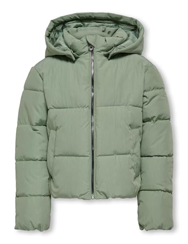 KIDS ONLY Mädchen KOGDOLLY Short Puffer Jacket OTW NOOS Jacke, Hedge Green, 128 von KIDS ONLY