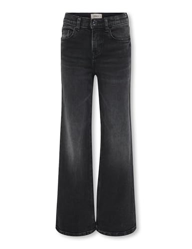 KIDS ONLY Mädchen Kogjuicy Life Wide Leg DNM Dcc369 Noos Hose, Washed Black, 140 EU von KIDS ONLY