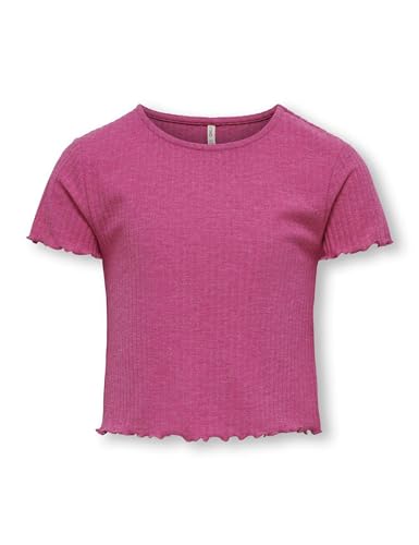 KIDS ONLY Mädchen Kognella S/S O-Neck Top Noos JRS T-Shirt, Raspberry Rose, 110-116 EU von KIDS ONLY