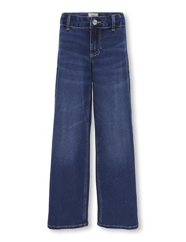 KIDS ONLY Mädchen Kogsylvie Clean Wde Leg DNM Bj13964 Noos Jeanshose, Dark Blue Denim, 116 EU von KIDS ONLY