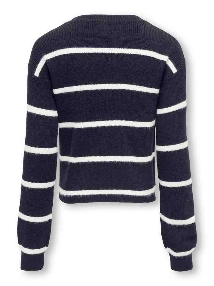 KIDS ONLY Strickpullover KOGFRANCA SHORT L/S STRIPE KNT von KIDS ONLY