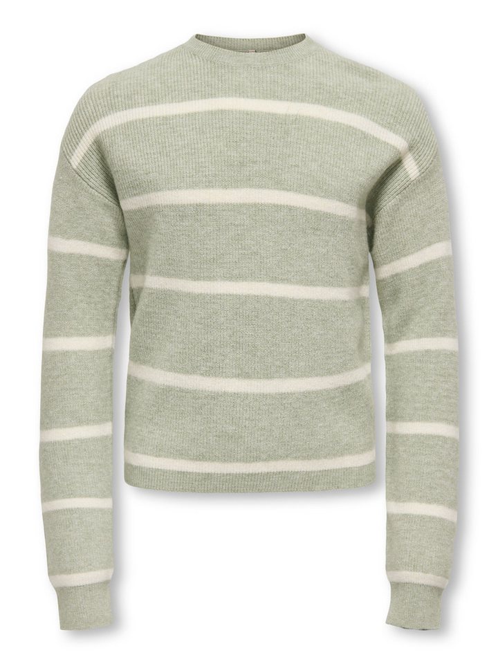 KIDS ONLY Strickpullover KOGFRANCA SHORT L/S STRIPE KNT von KIDS ONLY