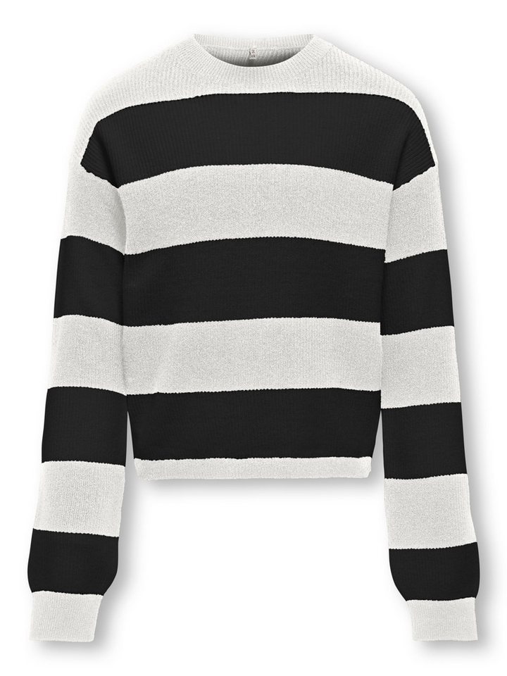 KIDS ONLY Strickpullover KOGFRANCA SHORT L/S STRIPE KNT von KIDS ONLY