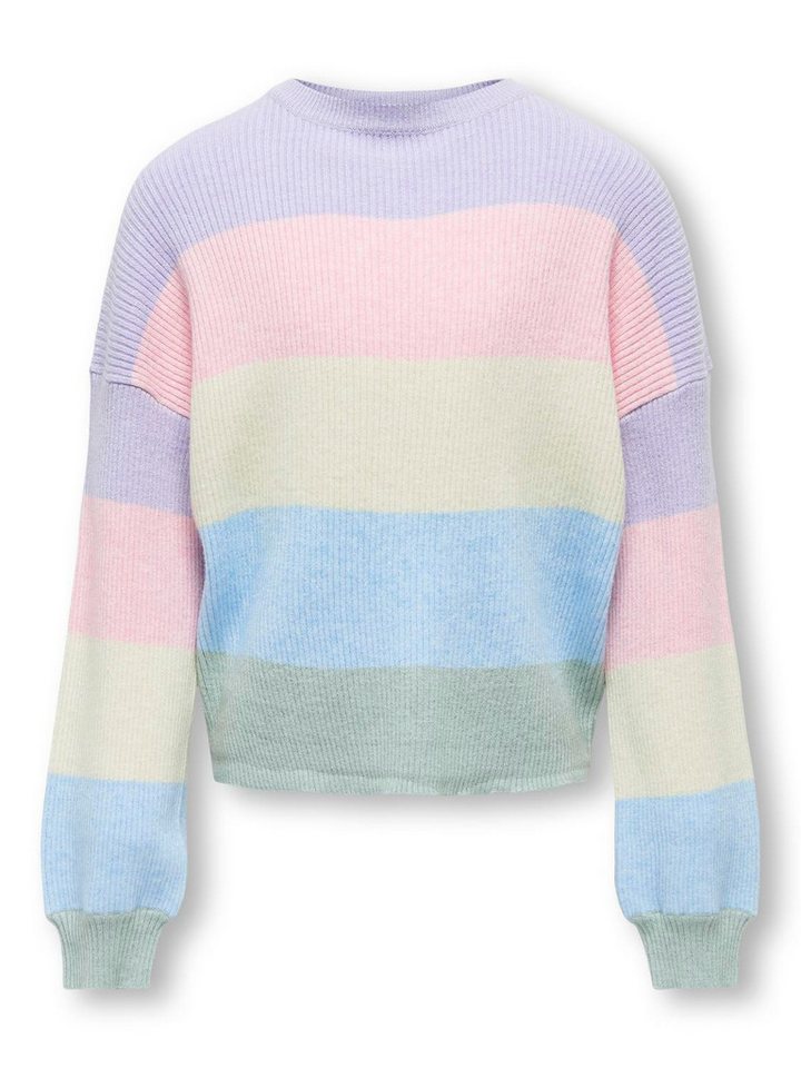 KIDS ONLY Strickpullover KOGSANDY L/S STRIPE PULLOVER KNT NOOS von KIDS ONLY
