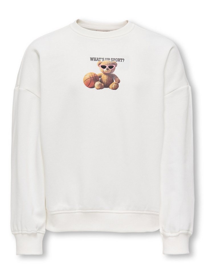 KIDS ONLY Sweatshirt KOGBILA L/S OVZ BEAR (1-tlg) Rückenprint und Stickerei von KIDS ONLY