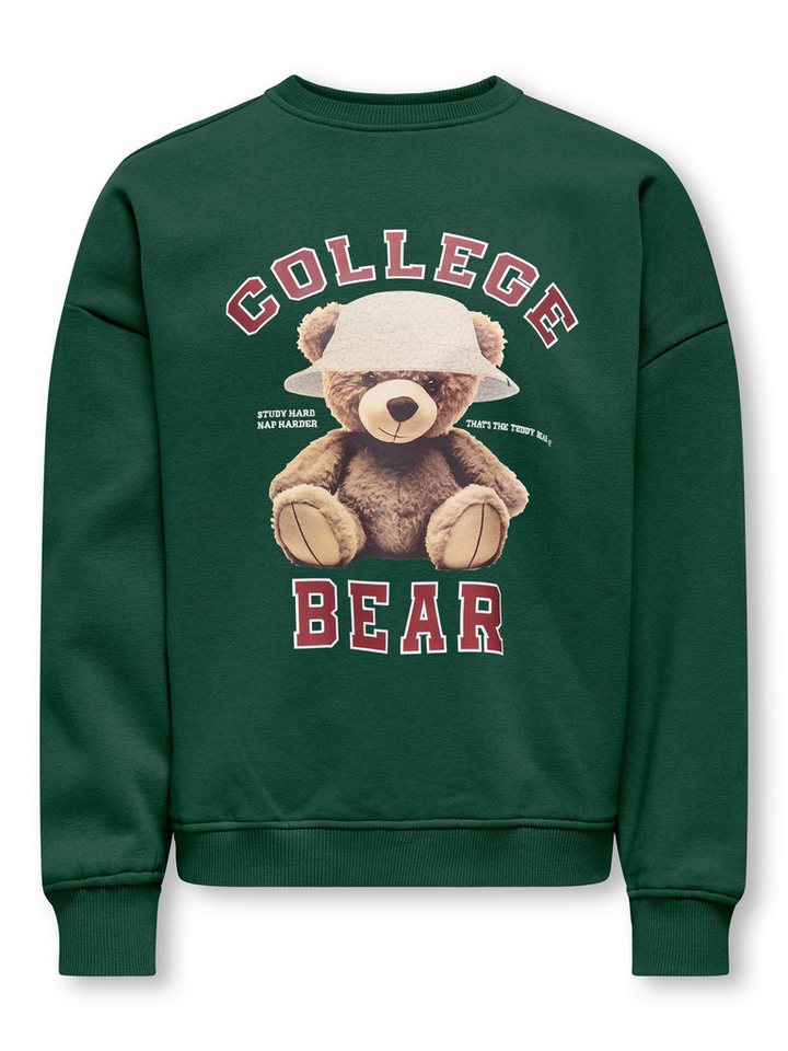 KIDS ONLY Sweatshirt KOGBILA L/S OVZ BEAR O-NECK SWT von KIDS ONLY
