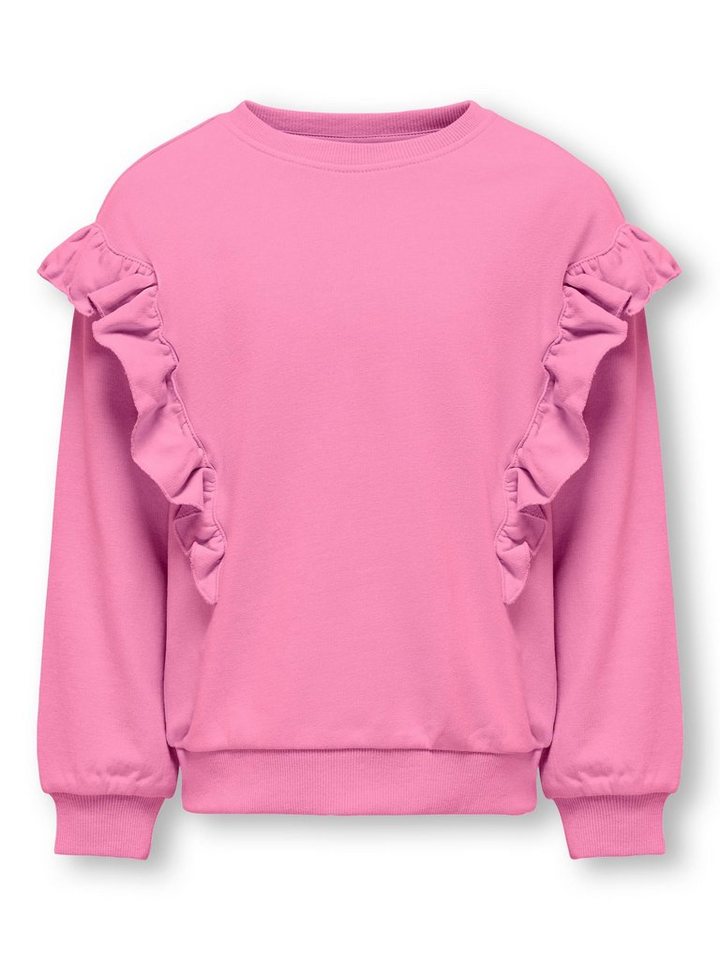 KIDS ONLY Sweatshirt KOGNEWOFELIA LS FRILL O-NECK UB LIFE SWT von KIDS ONLY