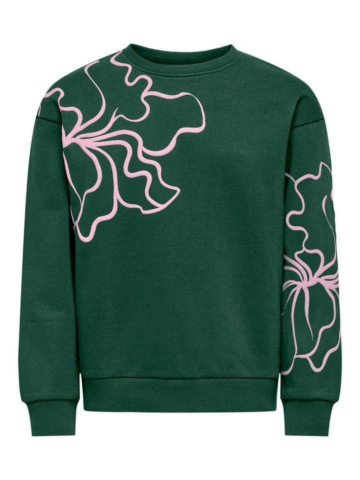 KIDS ONLY Sweatshirt KOGODESSA L/S O-NECK BOX UB CP SWT mit coolen Outline-Prints von KIDS ONLY