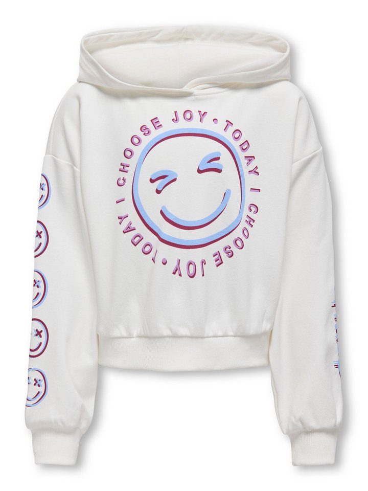 KIDS ONLY Sweatshirt KOGSMILE LIFE L/S HOOD UB SWT von KIDS ONLY