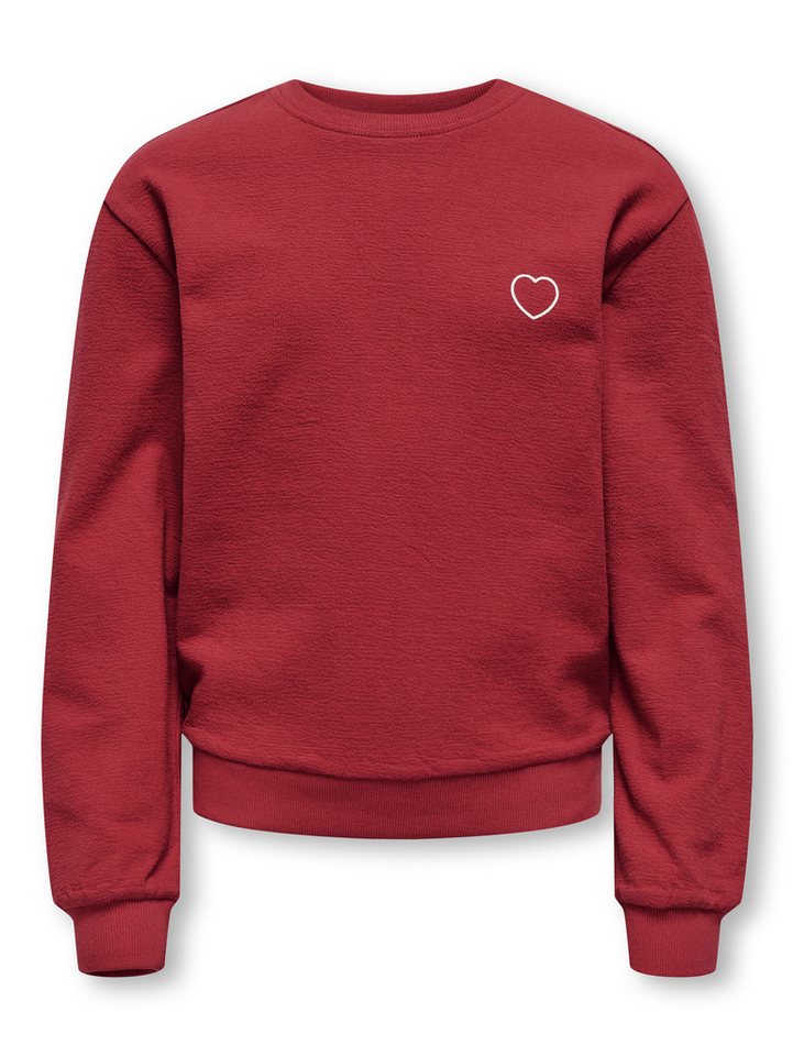 KIDS ONLY Sweatshirt KOGTINA L/S LOVE O-NECK UB SWT von KIDS ONLY