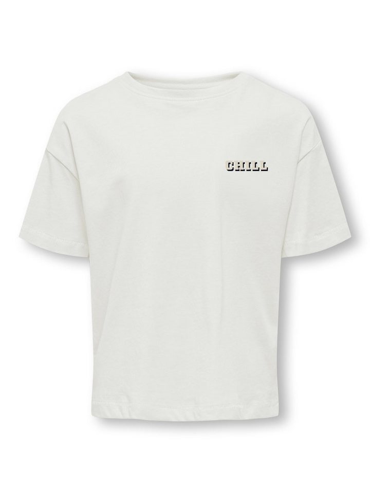 KIDS ONLY T-Shirt KOGBOBBA LIFE SS PRINT TOP JRS (1-tlg) Rückenprint Stickerei von KIDS ONLY