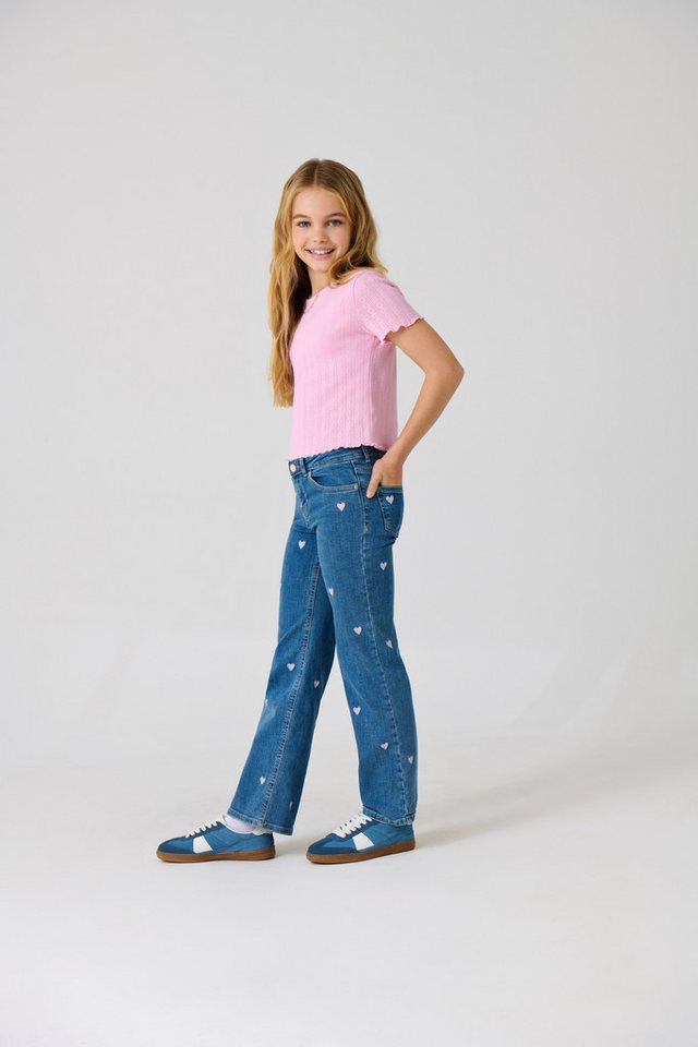 KIDS ONLY Weite Jeans KOGJUICY WIDE LEG HEART EMB DNM JEANS von KIDS ONLY
