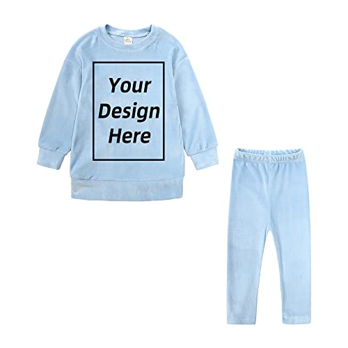 KIDS TALES Jungen Mädchen Custom Samt Jogginganzug Fügen Sie Ihren eigenen Text Design Trainingsanzug Personalisierte Rundhalsausschnitt Sweatshirt + Jogginghose KIDS TALES Jungen Mädchen Custom Samt Jogginganzug Fügen Sie Ihren eigenen Text Design Trainingsanzug Personalisierte Rundhalsausschnitt Sweatshirt + Jogginghose von KIDS TALES