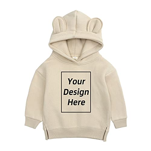 KIDS TALES Kinder Jungen Mädchen Custom Sweatshirt Fügen Sie Ihren eigenen Text hinzu und entwerfen Sie Hoodie Baumwolle personalisierte Pullover von KIDS TALES