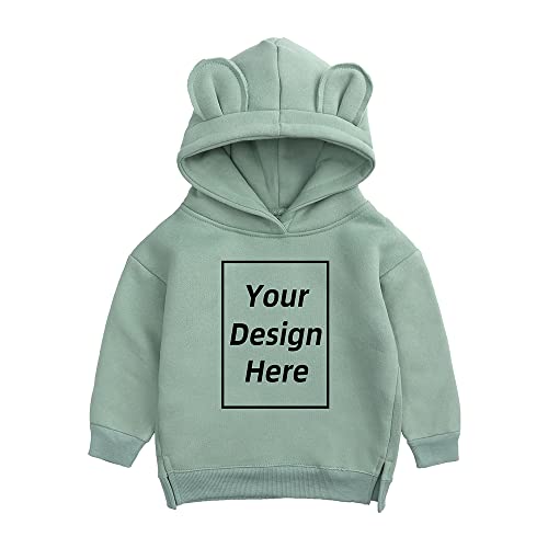 KIDS TALES Kinder Jungen Mädchen Custom Sweatshirt Fügen Sie Ihren eigenen Text hinzu und entwerfen Sie Hoodie Baumwolle personalisierte Pullover von KIDS TALES