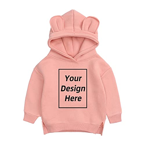 KIDS TALES Kinder Jungen Mädchen Custom Sweatshirt Fügen Sie Ihren eigenen Text hinzu und entwerfen Sie Hoodie Baumwolle personalisierte Pullover von KIDS TALES