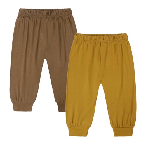 KIDS TALES Kleinkind Baby Jungen Mädchen Sommer Feste Bambus Viskose Harem Lange Hose 2er-Pack KIDS TALES Kleinkind Baby Jungen Mädchen Sommer Feste Bambus Viskose Harem Lange Hose 2er-Pack von KIDS TALES