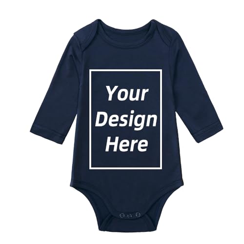KIDS TALES Personalisierte Babybodys Text hinzufügen Foto Logo Design Benutzerdefinierte Baby Grow Weste Einteiler von KIDS TALES