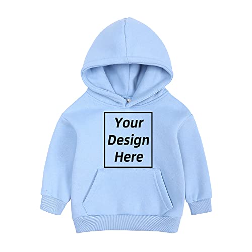 KIDS TALES Sweatshirt für Jungen und Mädchen Fügen Sie Ihren eigenen Text hinzu Design Hoodie Jugend Kinder Gebürsteter Fleece Personalisierter Pullover von KIDS TALES