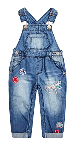 KIDSCOOL SPACE Baby Denim Overall,Kleinkind weicher süßer Jeanspullover,Blau,12-18 Monate von KIDSCOOL SPACE