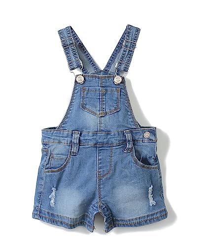 KIDSCOOL SPACE Baby Jungen Mädchen Jeans Shorts,Kleinkinder Denim,süße Sommer Shortalls,Blau,2-3 Jahre von KIDSCOOL SPACE