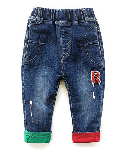 KIDSCOOL SPACE Baby Zerrissene Jeans,Kleinkind Elastische Taille Distressed Jeanshose,Blau,3-4 Jahre KIDSCOOL SPACE Baby Zerrissene Jeans,Kleinkind Elastische Taille Distressed Jeanshose,Blau,3-4 Jahre von KIDSCOOL SPACE