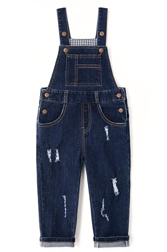 KIDSCOOL SPACE Baby & kleine Jungen/Mädchen Blue Denim Latzhose, Jeanshose,Blau,12-18 Monate von KIDSCOOL SPACE