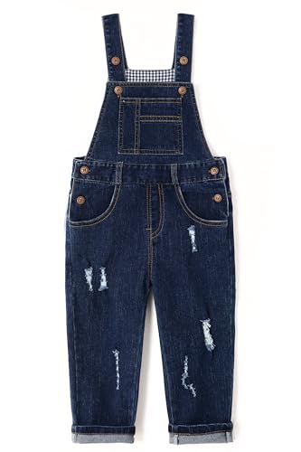 KIDSCOOL SPACE Baby & kleine Jungen/Mädchen Blue Denim Latzhose, Jeanshose,Blau,2-3 Jahre von KIDSCOOL SPACE