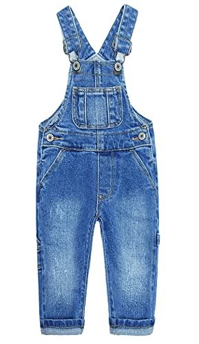 KIDSCOOL SPACE Kind Junge Mädchen kleine Latztasche zerrissen verstellbare Träger Jeans Overall süßer Denim Pullover,Blau,18-24 Monate KIDSCOOL SPACE Kind Junge Mädchen kleine Latztasche zerrissen verstellbare Träger Jeans Overall süßer Denim Pullover,Blau,18-24 Monate von KIDSCOOL SPACE