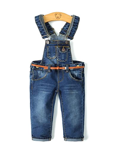KIDSCOOL SPACE Kleines Mädchen Jungen Jeans Overall,Kleinkind Zerrissene Denim Süße Schmale Arbeitskleidung,Tiefes Blau,6-7 Jahre KIDSCOOL SPACE Kleines Mädchen Jungen Jeans Overall,Kleinkind Zerrissene Denim Süße Schmale Arbeitskleidung,Tiefes Blau,6-7 Jahre von KIDSCOOL SPACE
