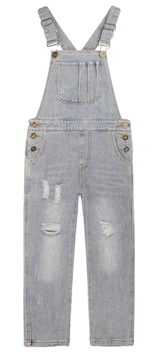 KIDSCOOL SPACE Mädchen-Denim-Latzhose,Little Big Kid Zerrissene Jeans-Arbeitskleidung,Hellgrau,8-9 Jahre KIDSCOOL SPACE Mädchen-Denim-Latzhose,Little Big Kid Zerrissene Jeans-Arbeitskleidung,Hellgrau,8-9 Jahre von KIDSCOOL SPACE