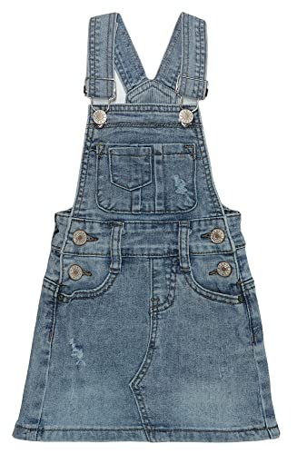 KIDSCOOL SPACE Rock für große Mädchen, zerrissener, weicher, elastischer Denim-Sommerkleid für Mädchen, hellblau, 8–9 Jahre von KIDSCOOL SPACE