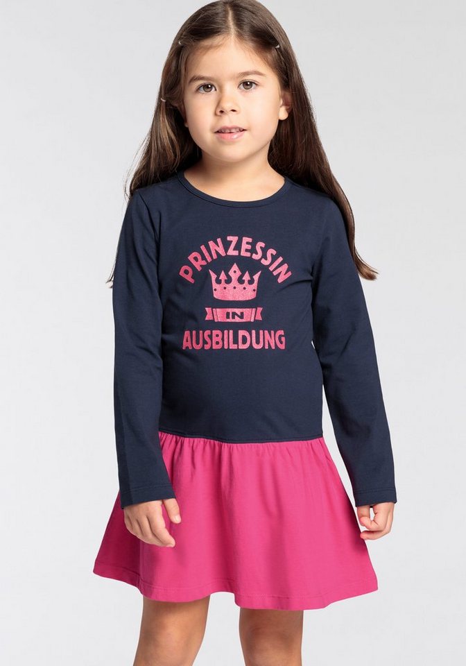 KIDSWORLD Jerseykleid PRINZESSIN IN AUSBILDUNG, Sprüchedruck für kleine Mädchen von KIDSWORLD