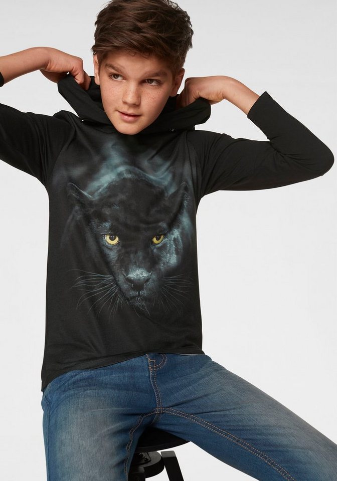 KIDSWORLD Kapuzenshirt PANTHER Fotodruck von KIDSWORLD