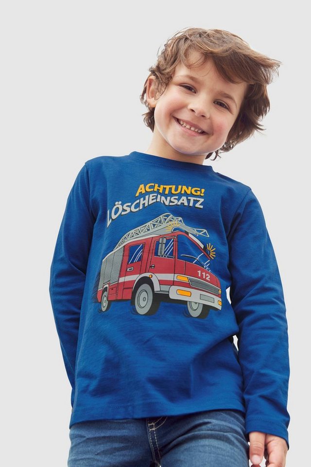 KIDSWORLD Langarmshirt ACHTUNG LÖSCHEINSATZ, Feuerwehr von KIDSWORLD